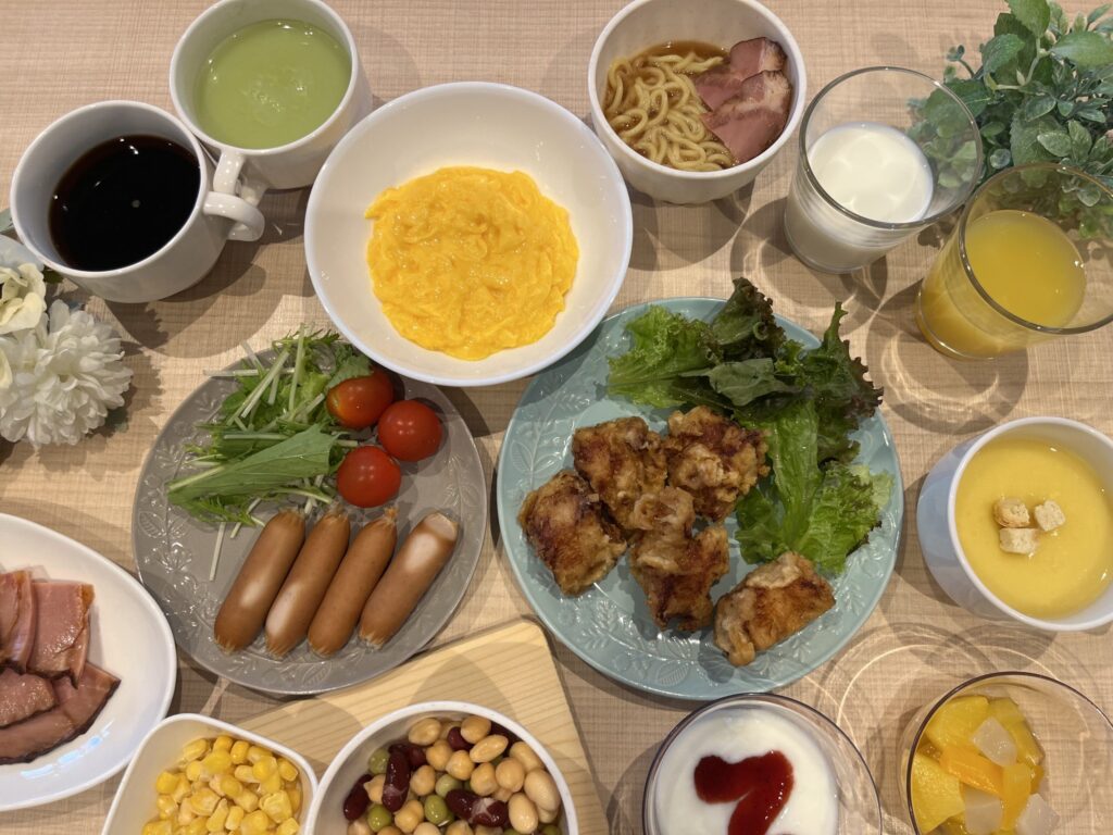 Ys susukinoの朝食ブッフェ